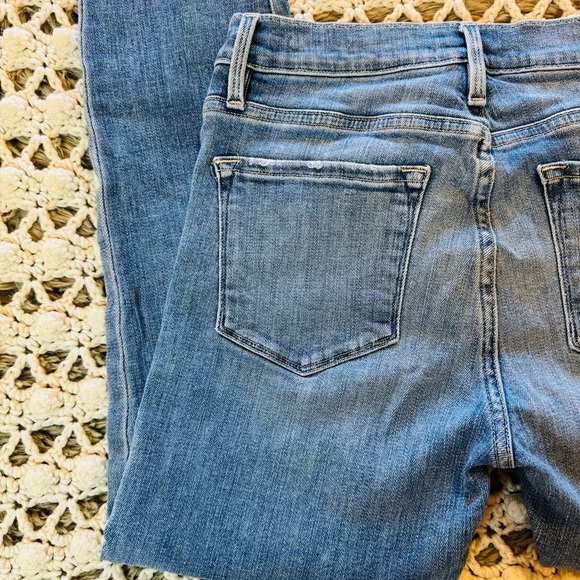 Frame Denim Le Skinny de Jeanne Crop Jeans Light/Medium Wash size 28 - Picture 10 of 13